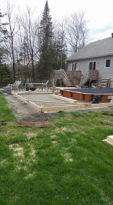 Construction terrasse piscine - Paysagement Emmanuel Mathieu Dupont